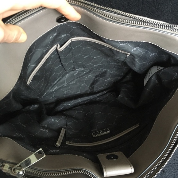 ALDO Gray Shoulder Bag Purse - Picture 7 of 16